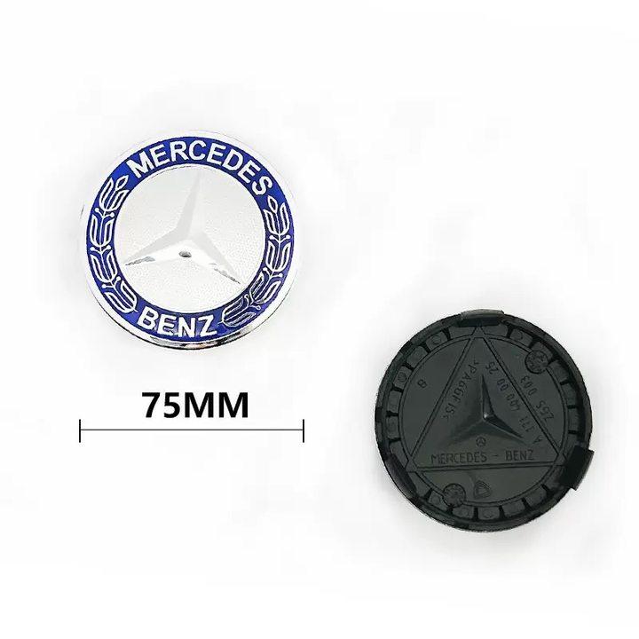 SRGK3 75mm 4pcs car wheel hub center cover replacement badge suitable for Mercedes Benz W203 W205 W204 W221 W222 W220 W212 W211 W210 W