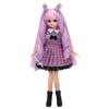 Takara Tomy Plastic Licca-chan Doll Rainbow Curl Licca-chan Dress-up Play Toy for Girls Ages 3 and Up