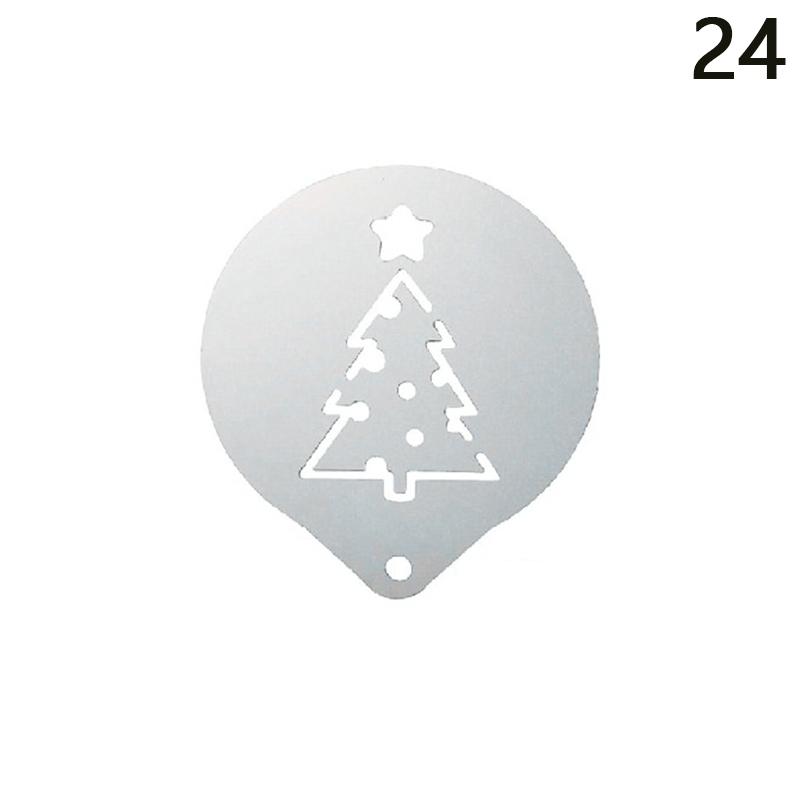 Форма для цветения из нержавеющей стали, необычная модель для штамповки кофе, утолщенный трафарет для распыления кофейной молочной пены