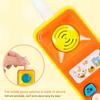 Mobile Phone Toy with 5 Songs Portable Cartoon Colorful Round Edge Exercise Responsiveness Gentle Sound Toddler Cell