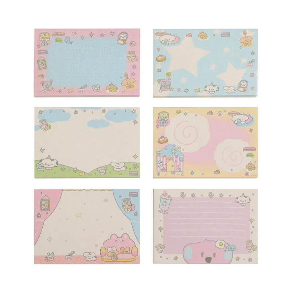 Journal Lovely Memo Pad Non-sticky Message Paper Multifunction Aesthetic Note Paper  Scrapbooking