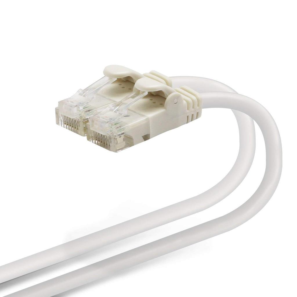 Elecom LAN Cable CAT6 5m Break Prevention Connector Soft White LD-GPY/WH5