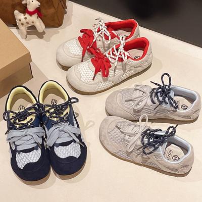 Мода 2025 НОВЫЕ Ретро Простые, модные и универсальные Туфли Дышащая сетка Спортивная повседневная обувь Летняя Универсальная Резиновая подошва