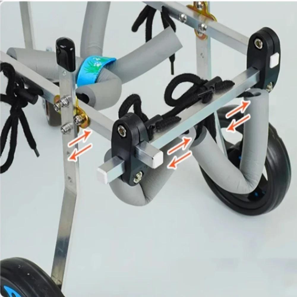 Инвалидная коляска для собак 4 колеса, для реабилитации домашних животных малого/среднего размера, инвалидная коляска с функцией ходьбы