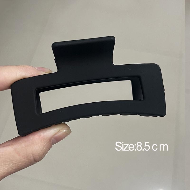 Большой краб для волос с бантом, новый модный однотонный черный зажим для волос в виде акульего плавника, инструменты для укладки волос, аксессуары для женщин, девушек