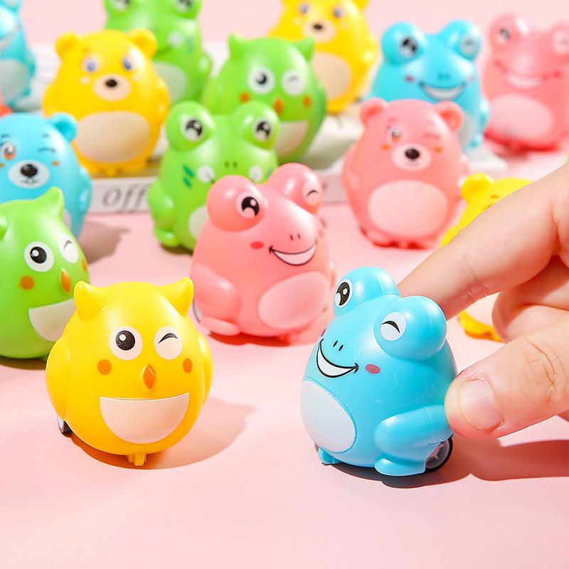 Inertia Cute Mini Frog Owl Animal Shaped Children Toy Car For Kid Entertainment