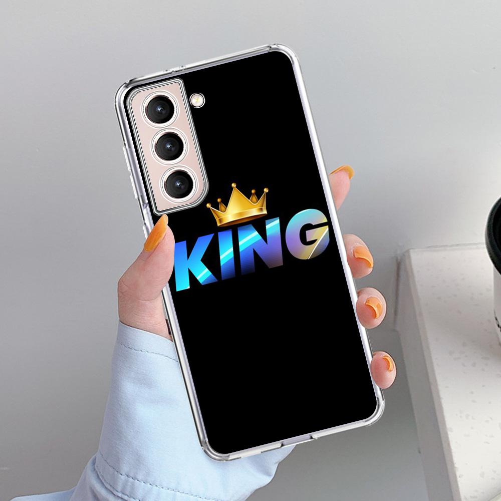 Милый чехол Mom Queen Princess для Samsung Galaxy S22 S20 FE S21 Plus S10 S9 Note 20 9 10 Lite прозрачный мягкий чехол для телефона