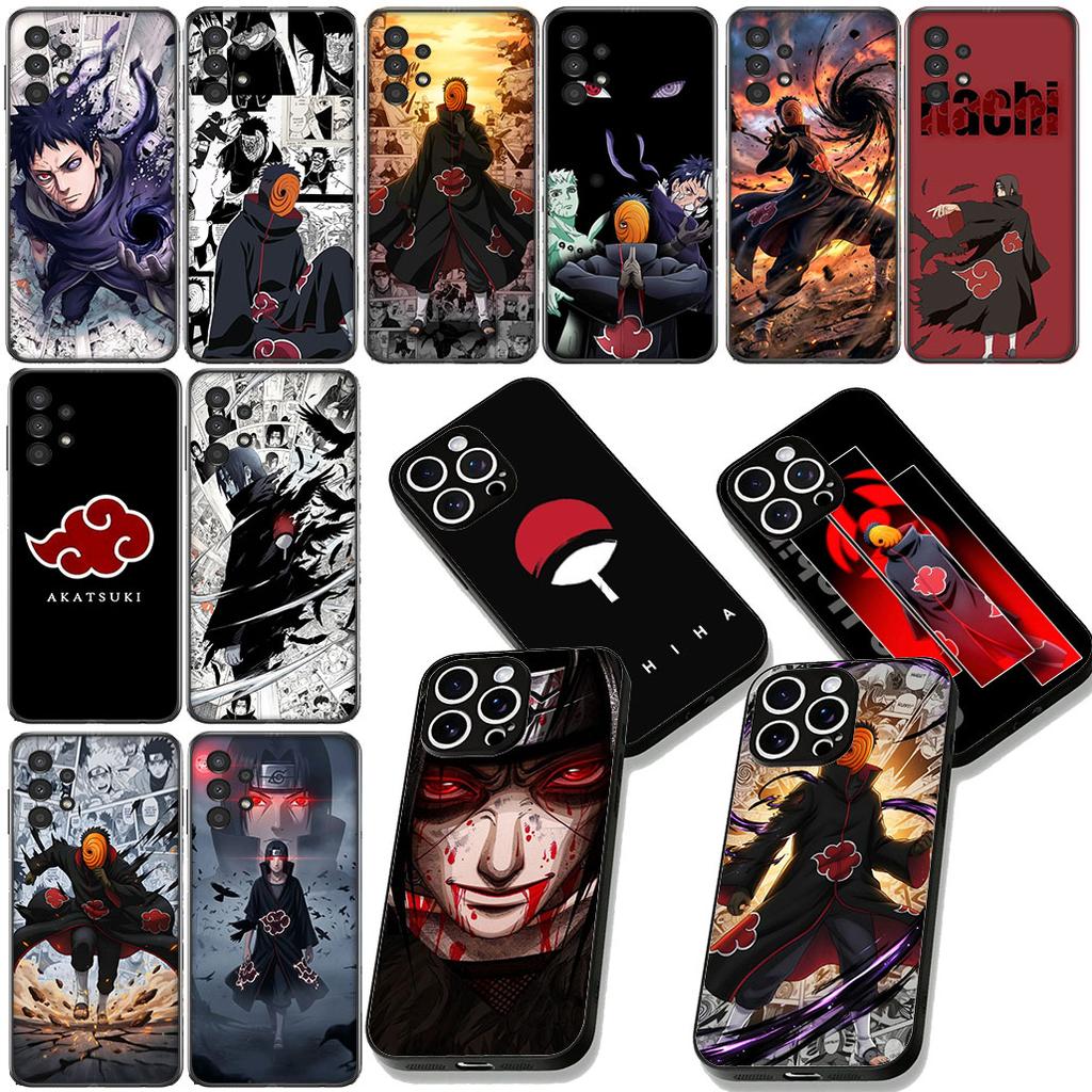 Itachi Obito Uchiha Tobi Narutos Akatsuki for Samsung Galaxy Note 20 9 10 S8 S10 Lite S9 Plus A54 A53 A21S S10E A17 Phone Case