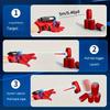 1SET Spider Web Launch Gloves - Red and Blue Hero Toys, Suitable for Children and Adults, Fun Interactive Party Games, Durable ABS Material