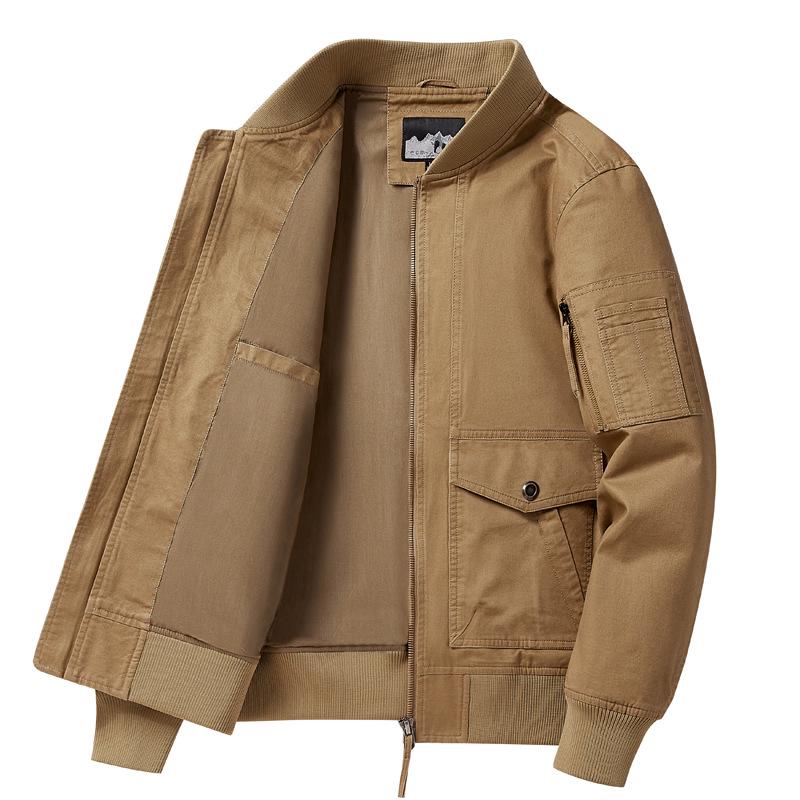 Мужская куртка-пилот МА-1: Мотоциклетное пальто на весну/осень, большого размера, однотонная военная летная униформа