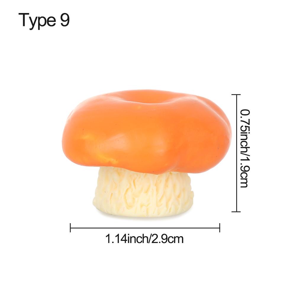 Bonsai Ornament Mushroom Figurines Miniature Mushroom House Gnome Terrarium Micro Landscape
