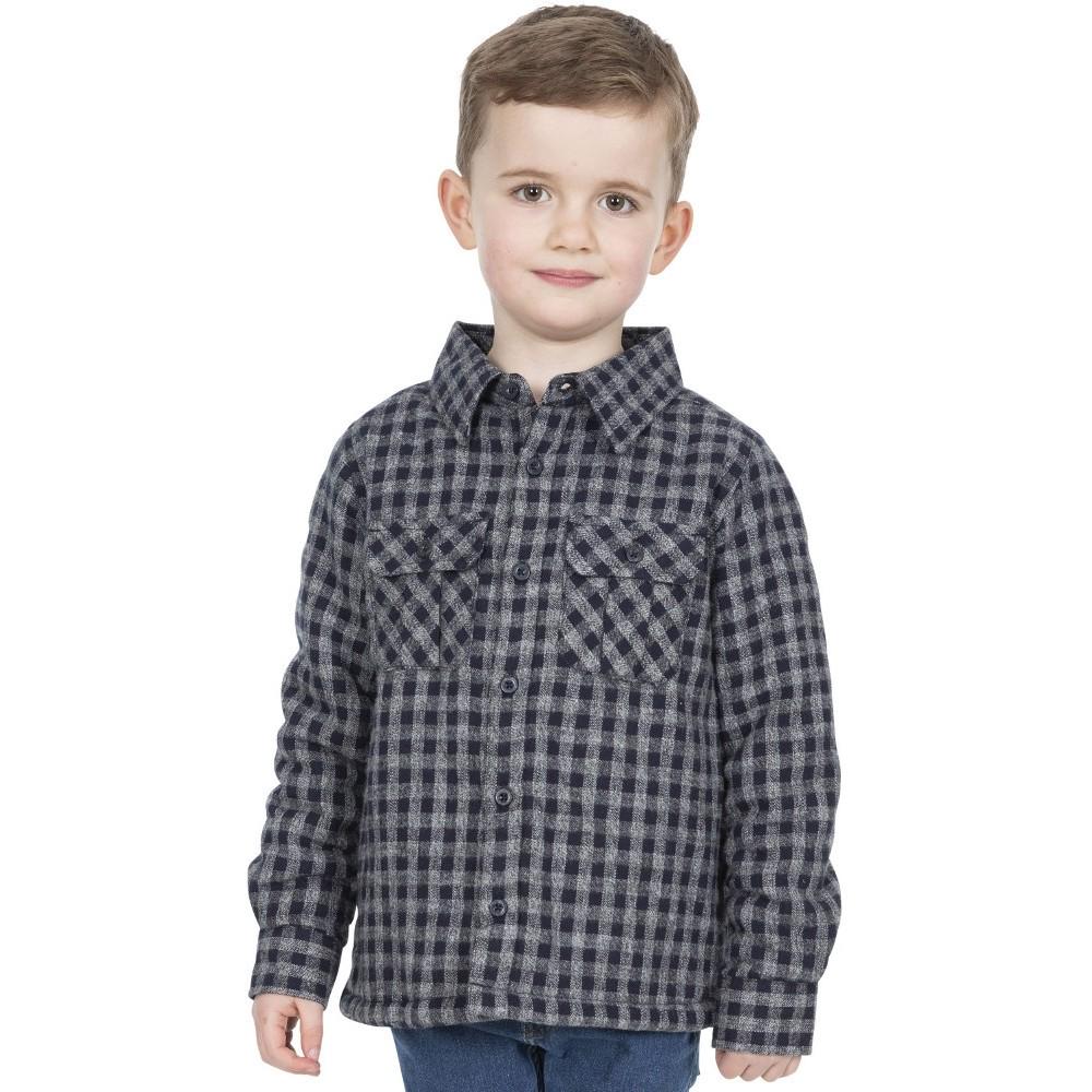 TRESPASS Childrens/Kids Average Long Sleeved Gingham Shirt
