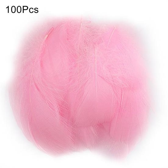 100Pcs Interesting Feathers Environmentally Friendly Improve Hands-on Ability Natural Plumes