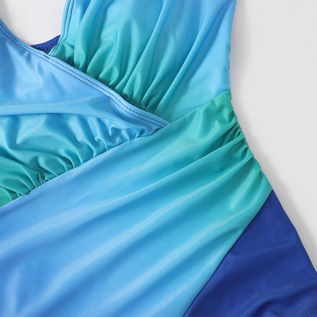 Women's One-piece Swimsuit Sexy Rainbow Gradient Beach One-piece Swimwear