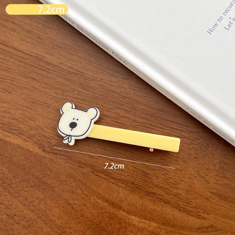 Cartoon Big Eyes Plush Ball Hairpins for Women Girls Funny Rainbow Color Ugly Doll Bangs Side Duck Bill Clips Barrettes Headwear