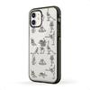 CASETiFY Противоударный чехол для iPhone 11 Скелет Йога Прозрачный Черный