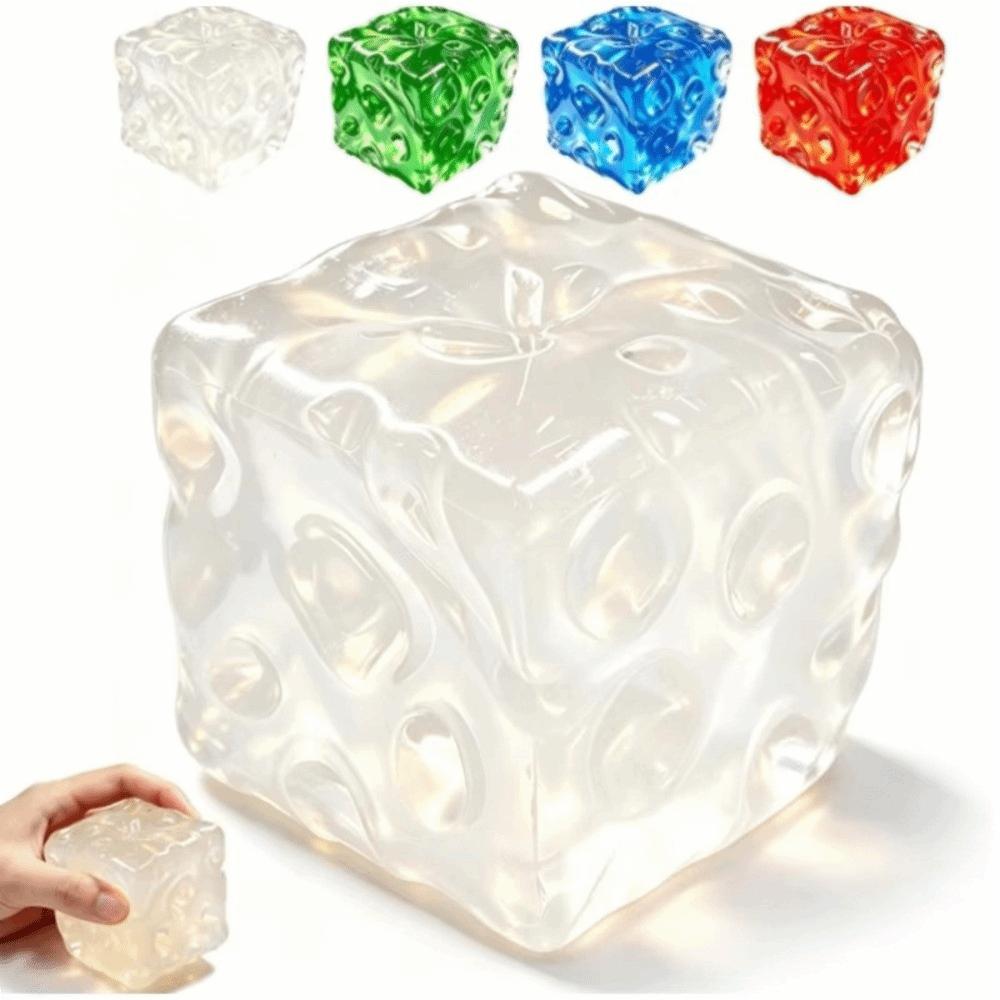 Soft and Stretchy Cheese Cube Stress Ball Cheese Squeeze Fidget Toy Stress Relief