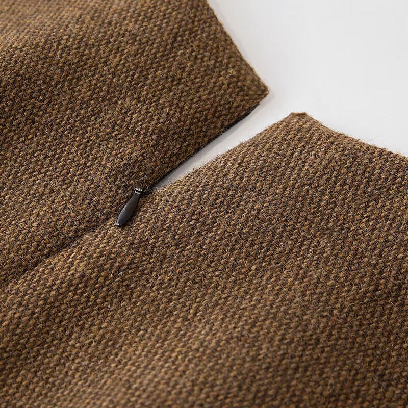 Элегантное женское миди-платье без рукавов из мериносовой шерсти SIBISHE