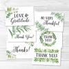 Party Supplies Card Stock Branches Flowers Thank You Post It X102