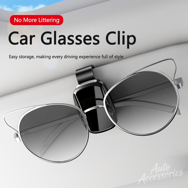 QXFA9 Car Sun Visor Glasses Storage Holder Mirror Surface Styling Accessory For BMW E93 F10 F20 F30 F40 F15 F25 F26 F31 F49 F86 M3 M5