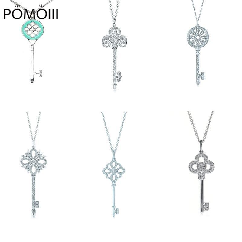 Оригинальный бренд, женское ювелирное изделие 925 пробы, ожерелье на шею из стерлингового серебра, мужская цепочка, чокер, кулон