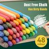 Non Dirty Hands Dust Free Chalk Colored Blackboard Writing Tool Students Teachers