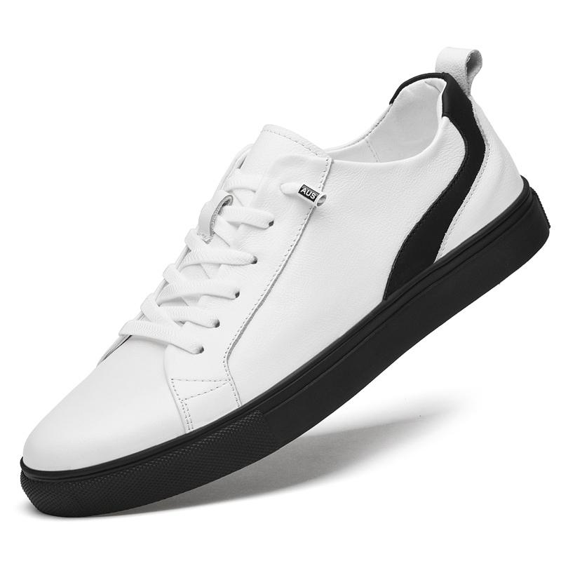Fashion Men's Fashionable Casual Sports Shoes Comfortable Soft Sole Lightweight Breathable Lace Up Casual Oxford Leather Shoes Size37-47