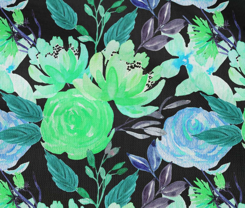 oneOone Cotton Flex Lime Green Fabric Florals Sewing Fabric By The Yard Printed Diy Clothing Sewing Supplies 40 Inch