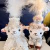 Xinjiang Little Lamb Keychain Bare-faced Sheep Tourist Souvenirs Sheep Keychain  Bag Decoration