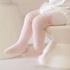 Дышащие носки для малышей без косточек средней длины, новые однотонные полосатые гольфы для детей