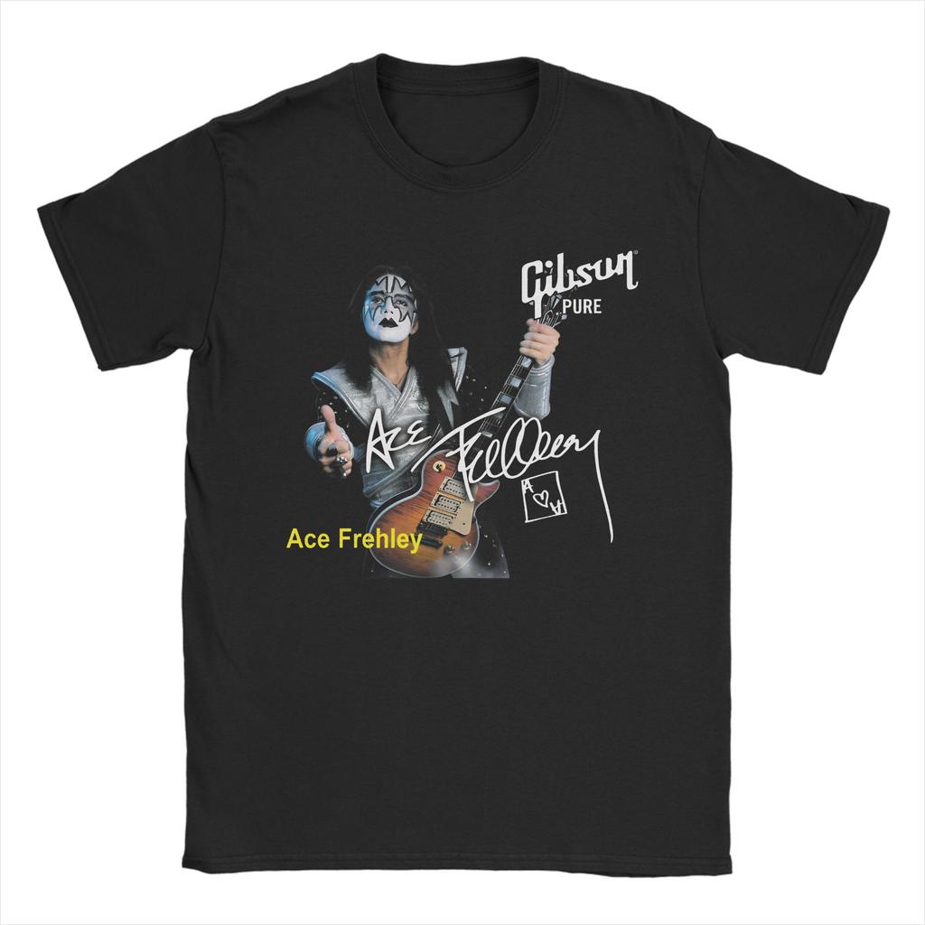 Rip Ace Frehley Космонавт 1951-2025 группа kiss Одежда Мужчины Женщины Футболка 100% Хлопок Футболка Новое Поступление Футболка Одежда