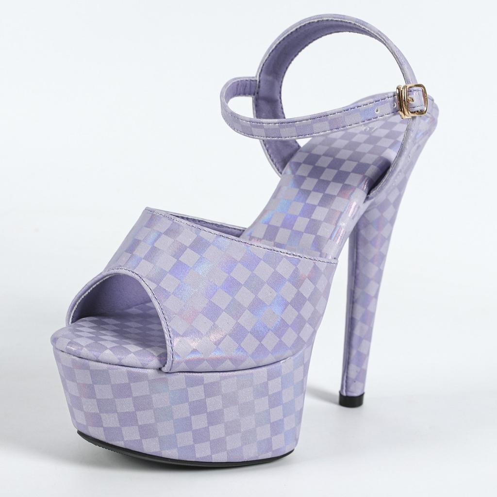 Женские туфли-стилет на очень высоком каблуке 15 см - Сексуальные черные туфли на платформе для показа мод, обувь для профессиональных моделей, для ночного клуба