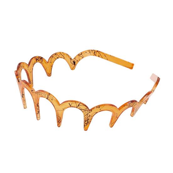 Женская повязка на голову, нескользящая, с зубчиками, из невыцветающего материала, повязка для волос, яркий цвет, головной убор для купания, аксессуар для волос