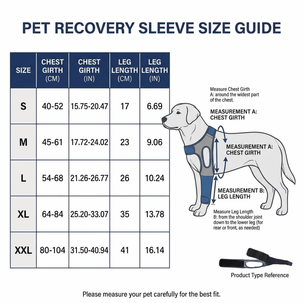 Flexible Wear Pet Anti Lick Sleeve Breathable Fabric Canine Leg Protector  Wound Care Protection