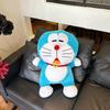 Win In a Breeze Doraemon Doll Jingle Cat Doll Plush Toy Robot Cat Blue Fat Throw Pillow Birthday Gift