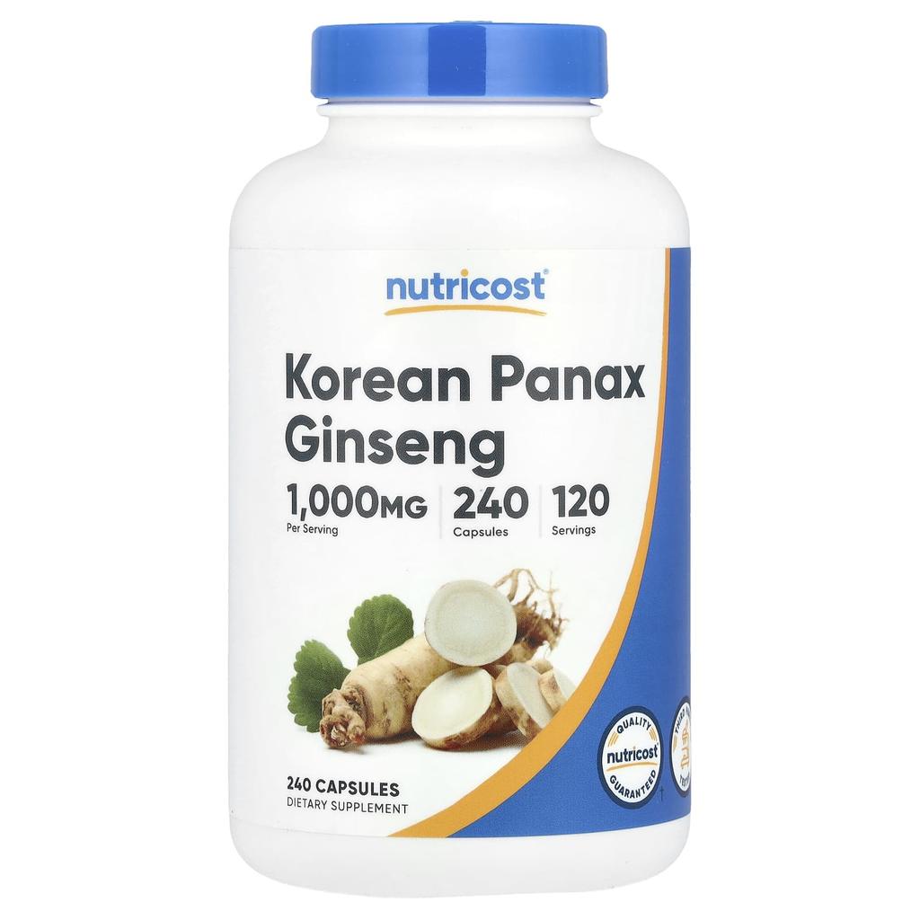 Korean Ginseng, 240 Capsules (500Mg Per Capsule)