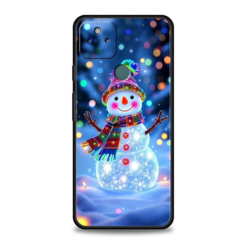 Чехол для телефона Рождественский снеговик для Google Pixel 10 9 8 7 6 9A 8A 7A 6A Pro Ударопрочный Мягкий ТПУ 9 Pro XL Чехол Capas Fundas