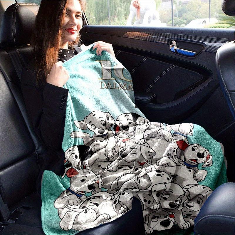1pc 101 Dalmatians Printing Blanket - Soft, All-Season Throw for Office Blanket, Car, Travel