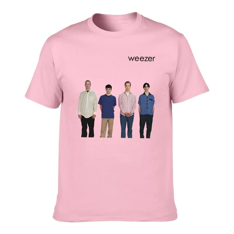 Weezer 1994 Альбом Принт Группы Футболка Мужская Летняя Хип-хоп Уличный Повседневный Свободный Футболка Оверсайз Круглый Вырез Короткий Рукав Топ