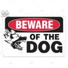 Putuo Decor Beware of Warning Vintage Tin Sign Plaque Metal Plate Guard Dog Signs Wall Art Posters for No Trespassing Farmhouse