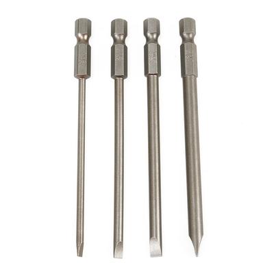 Насадки для отверток 1/4" 100 мм 3 мм-6 мм 4* 4 шт. Головка Шестигранная