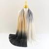 The New Gradient Color Fine Chiffon Large Size Scarf Women's Shawl Long Scarf Casual Headscarf Thin Sunscreen Gauze