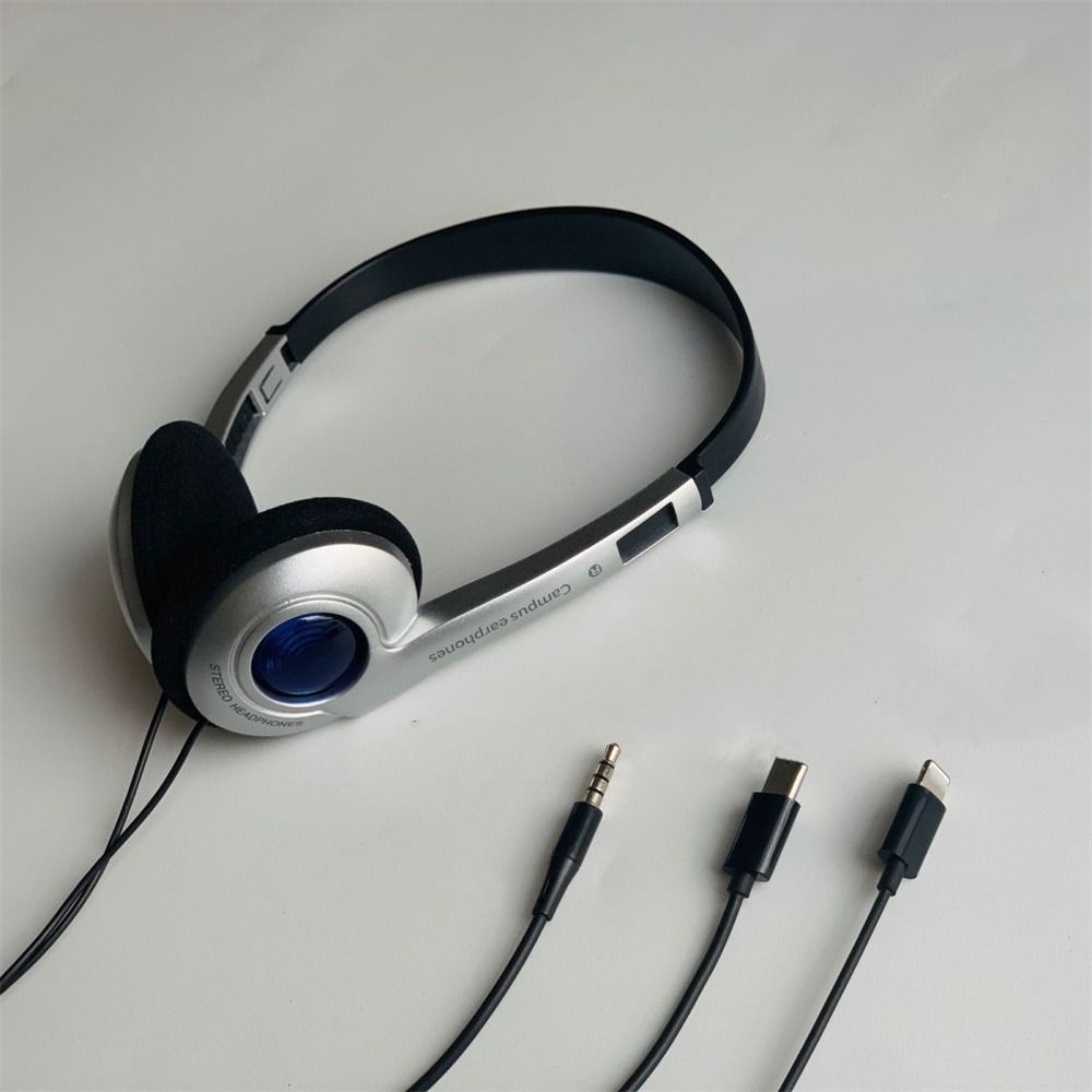 Накладные наушники в стиле ретро, индивидуальные проводные наушники, модные наушники Y2K, CD/Walkman/Mp3