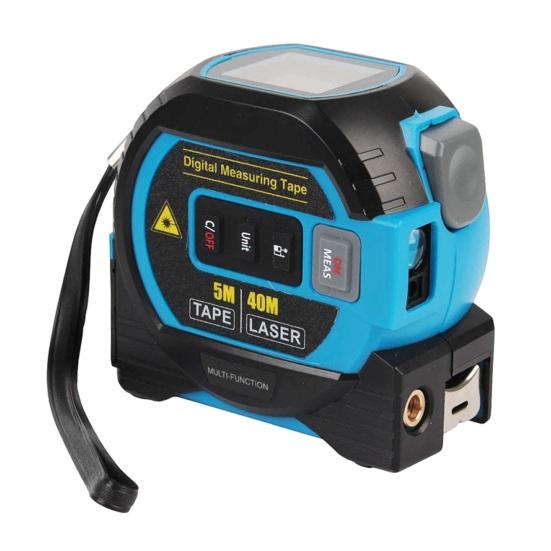 Yousheng 3-в-1 Лазерная рулетка Цифровая измерительная лента с высокоточным ЖК-дисплеем Дальномер