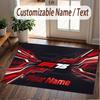Custom Rug F1 Pattern Print Name Text Soft Non‑Slip Floor Carpet for Home Indoor Decoration