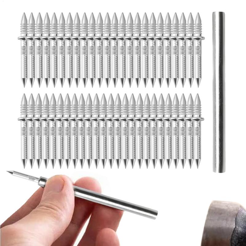 Гвозди с двойной шляпкой Бесшовные гвозди Плинтусная нить Бесшовные гвозди без следов Металлические гвозди с защитой от ржавчины Фиксатор для дерева без следов