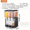 VEVOR Commercial Beverage Dispenser, 3 Tanks 10 L Per Tank Juice Dispenser