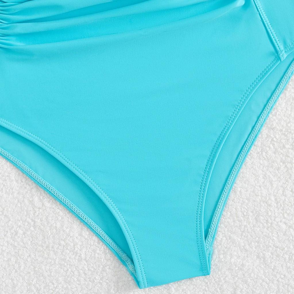 Шикарный европейский и американский слитный купальник 2025 года с чашечками - Сексуальная женская пляжная одежда