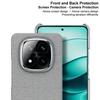 Серия IMAK Ruiyi для Xiaomi Redmi Note 14 Pro+ 5G Чехол Текстура ткани Кожа+ПК Задняя крышка телефона