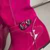 Women's flat-bottomed boots autumn and winter new large-size medium boots solid color versatile casual inner heel boots